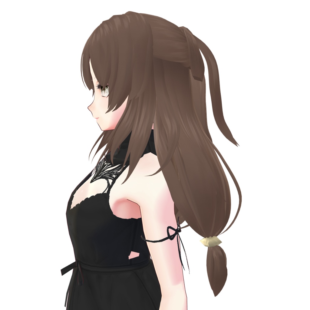 【VRoidファイル】ボリュームおさげヘア【ヘアプリセット】