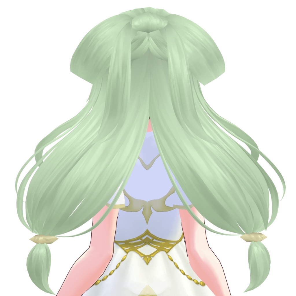 【VRoidファイル】ボリュームおさげヘア【ヘアプリセット】