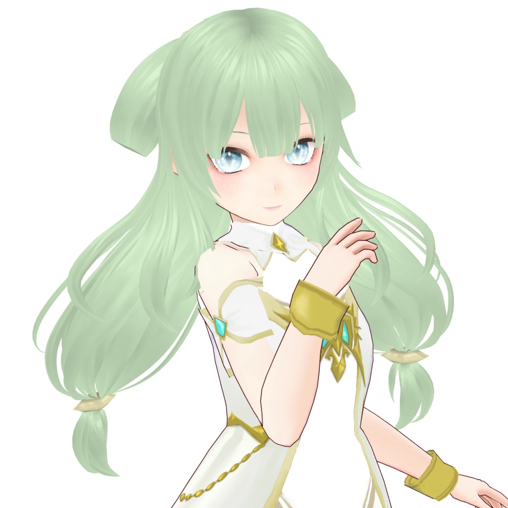 【VRoidファイル】ボリュームおさげヘア【ヘアプリセット】