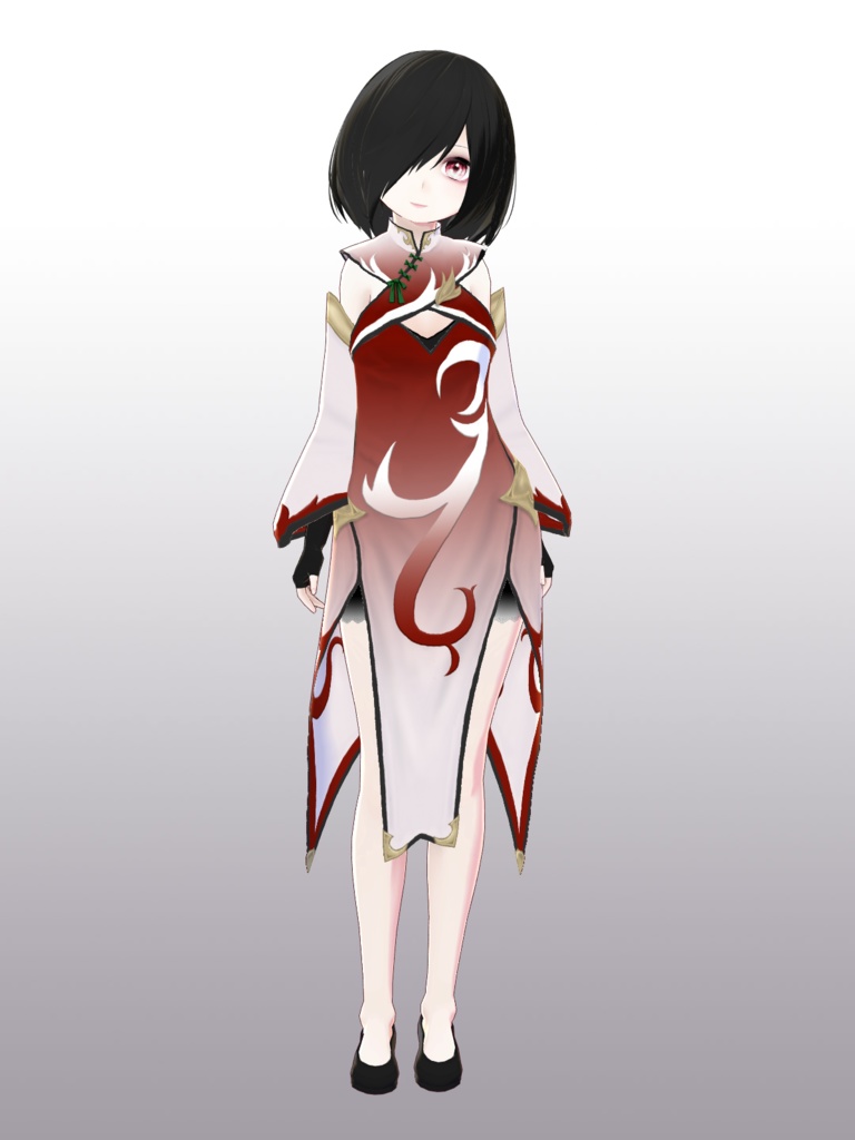 【VRoid 旧Ver】チャイナ風道着セット【テクスチャ】