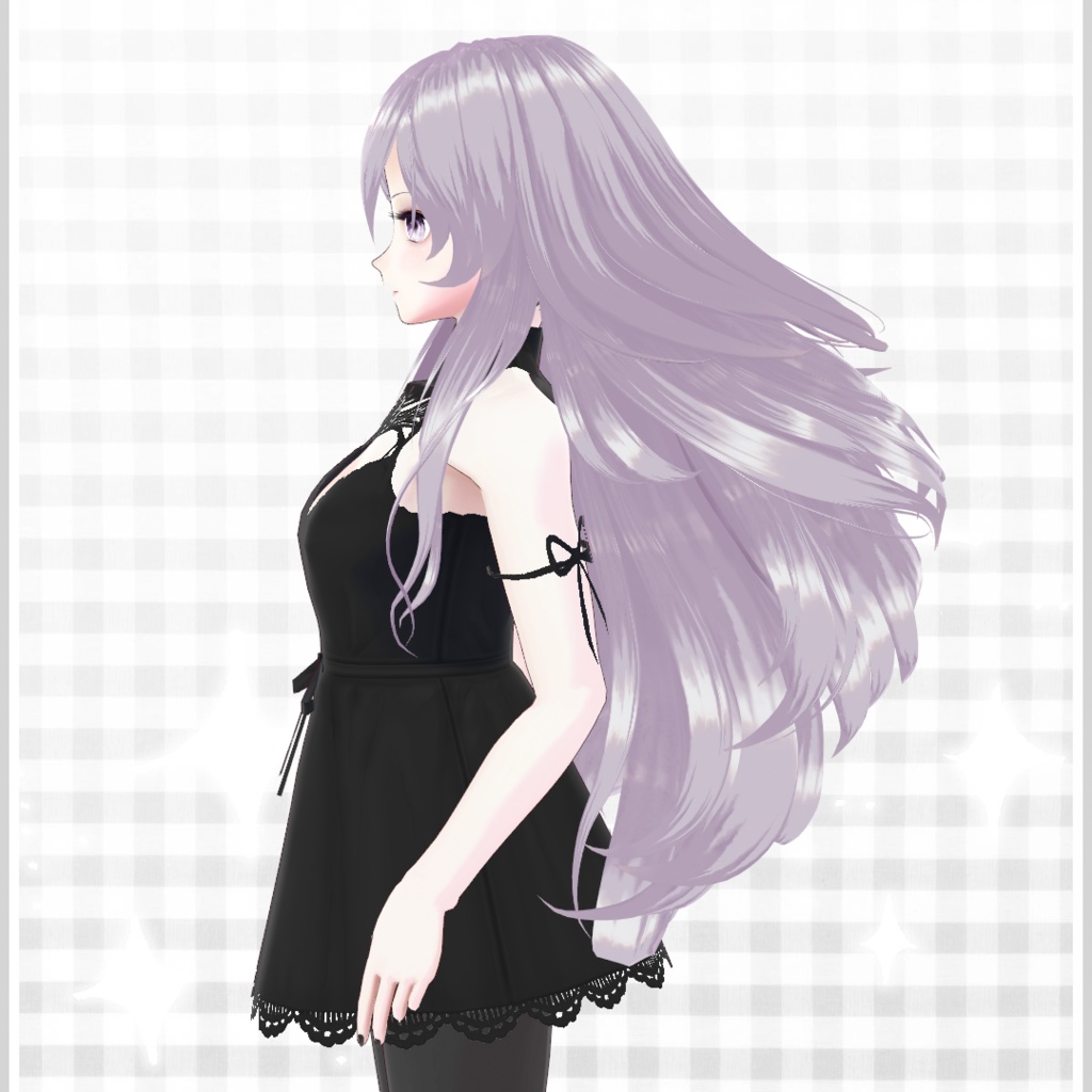 【VRoid正式版】ふんわりロングヘア【ヘアプリセット】