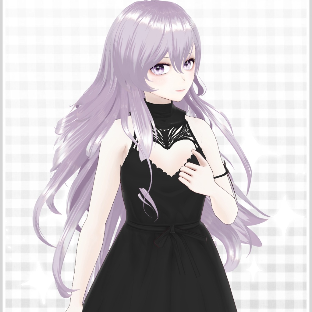 【VRoid正式版】ふんわりロングヘア【ヘアプリセット】