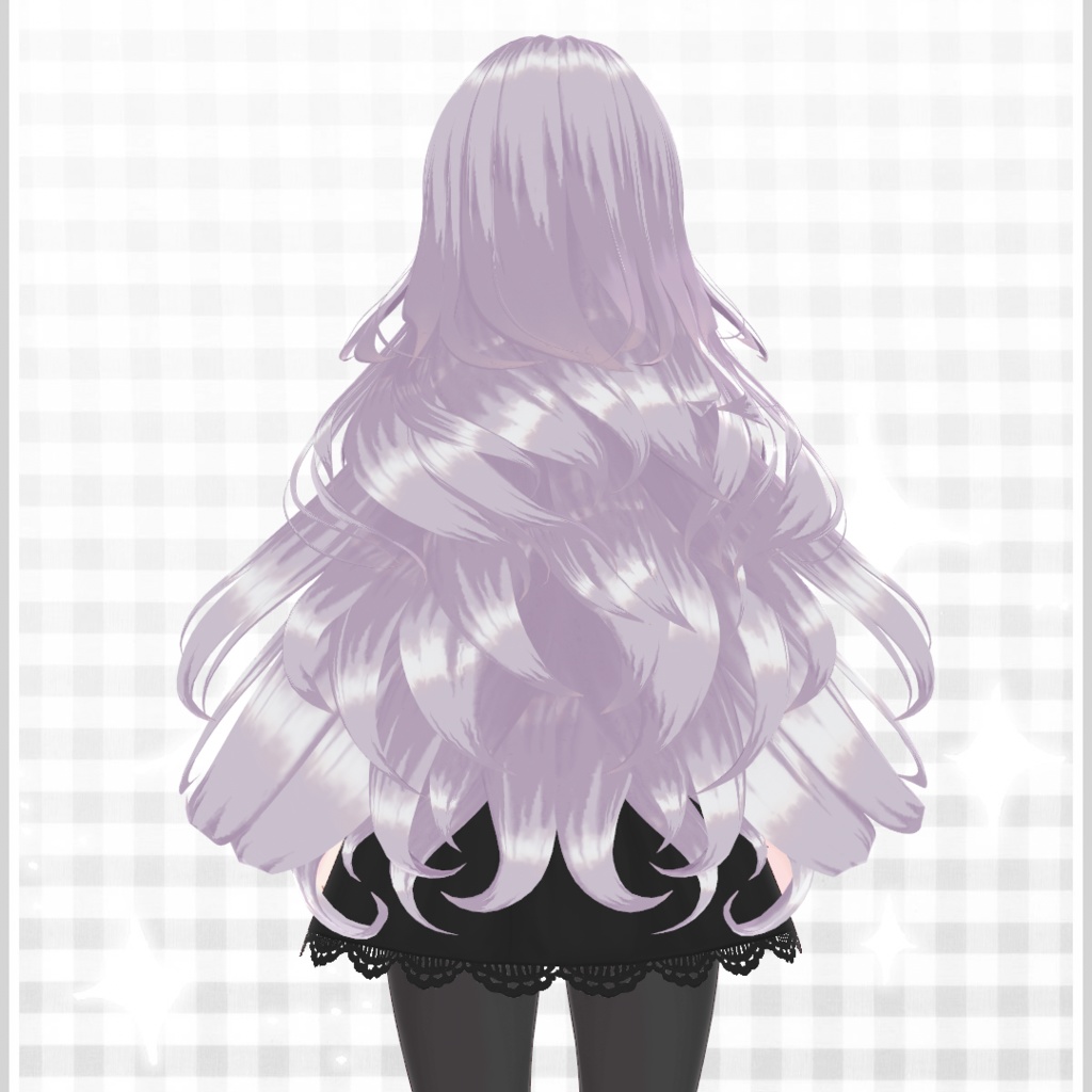 【VRoid正式版】ふんわりロングヘア【ヘアプリセット】