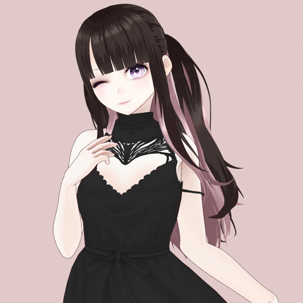 【VRoid正式版】ツーサイドアップ【ヘアプリセット】