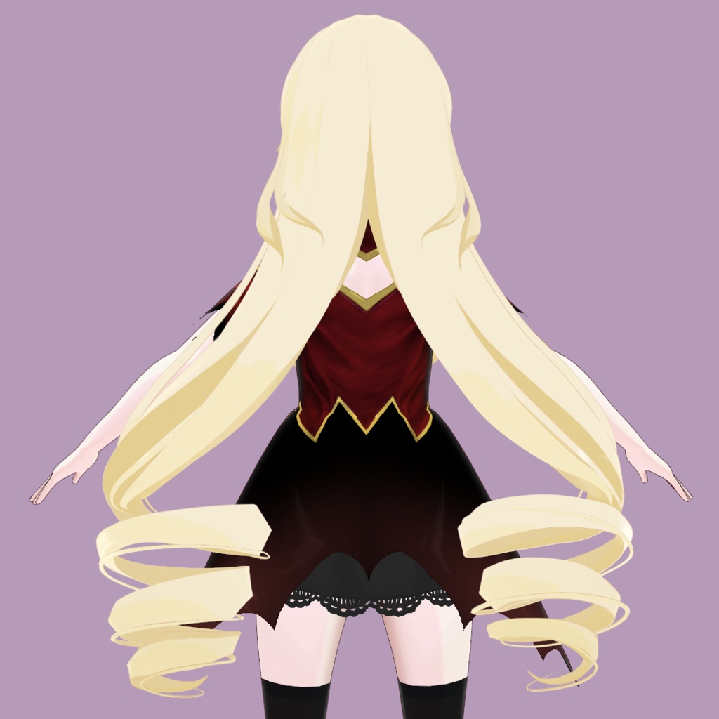 【VRoid正式版】ツインカールテール【ヘアプリセット】