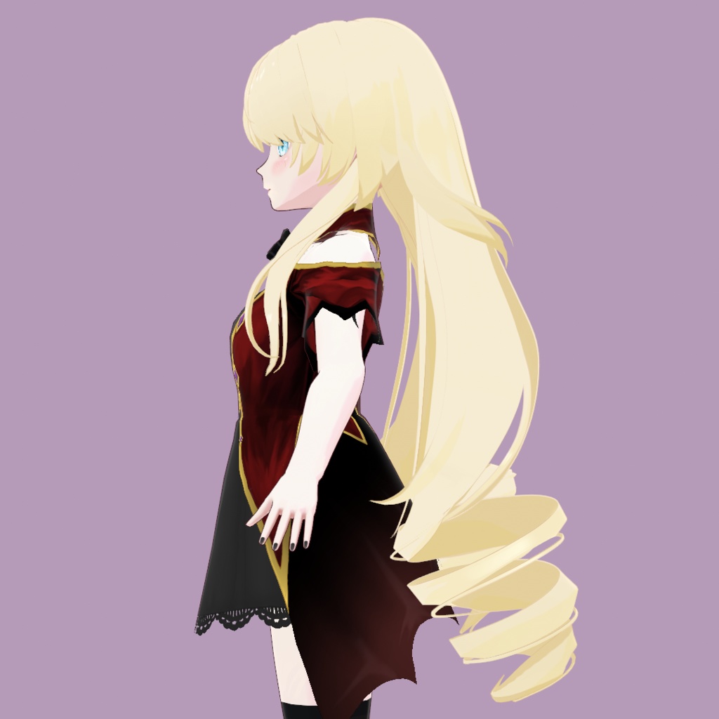 【VRoid正式版】ツインカールテール【ヘアプリセット】