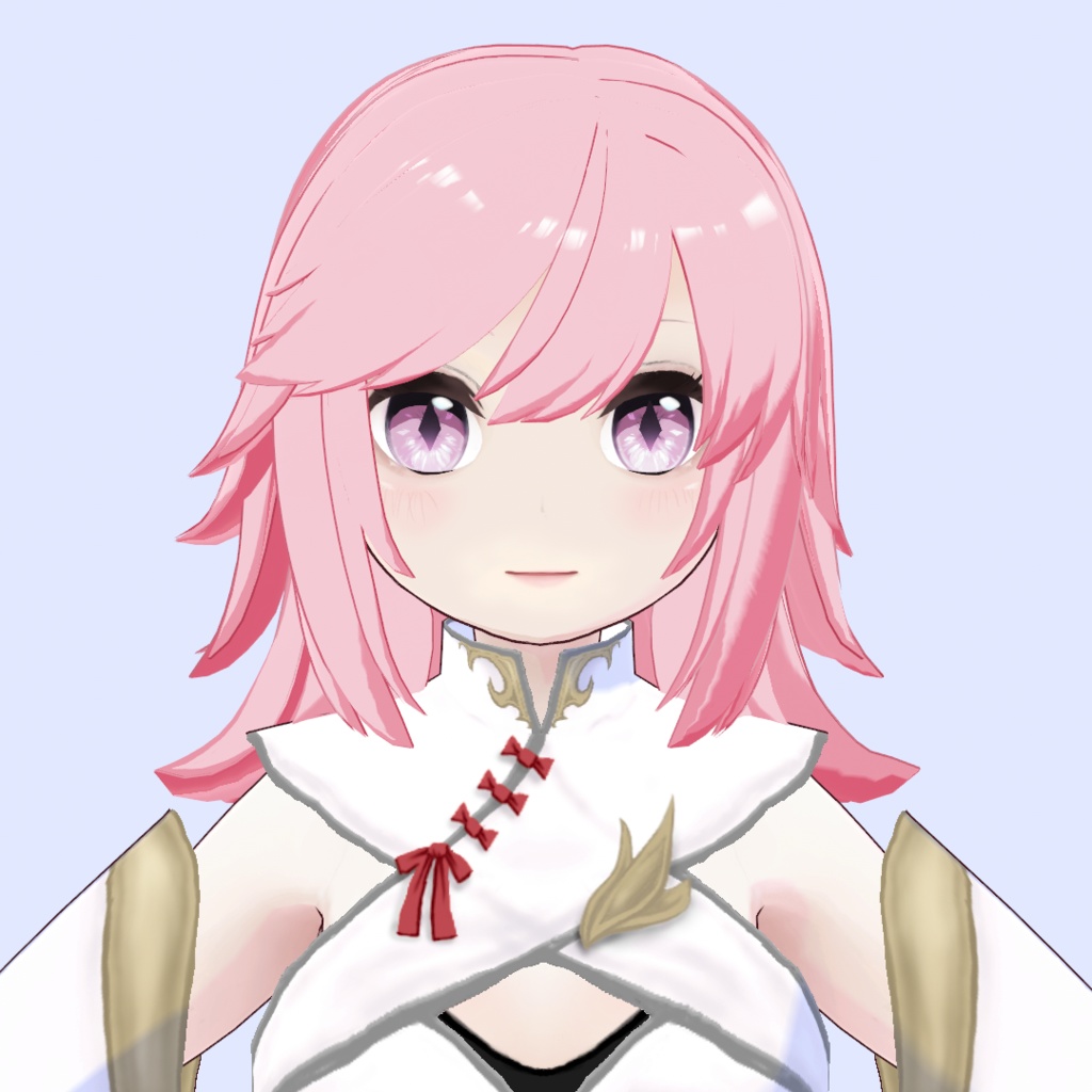 【VRoid正式版】セミロング4【ヘアプリセット】