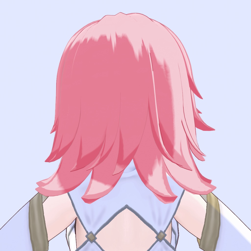 【VRoid正式版】セミロング4【ヘアプリセット】