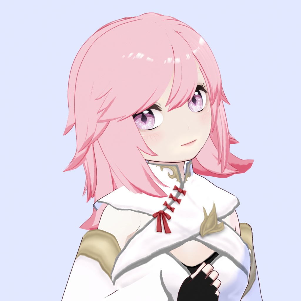 【VRoid正式版】セミロング4【ヘアプリセット】