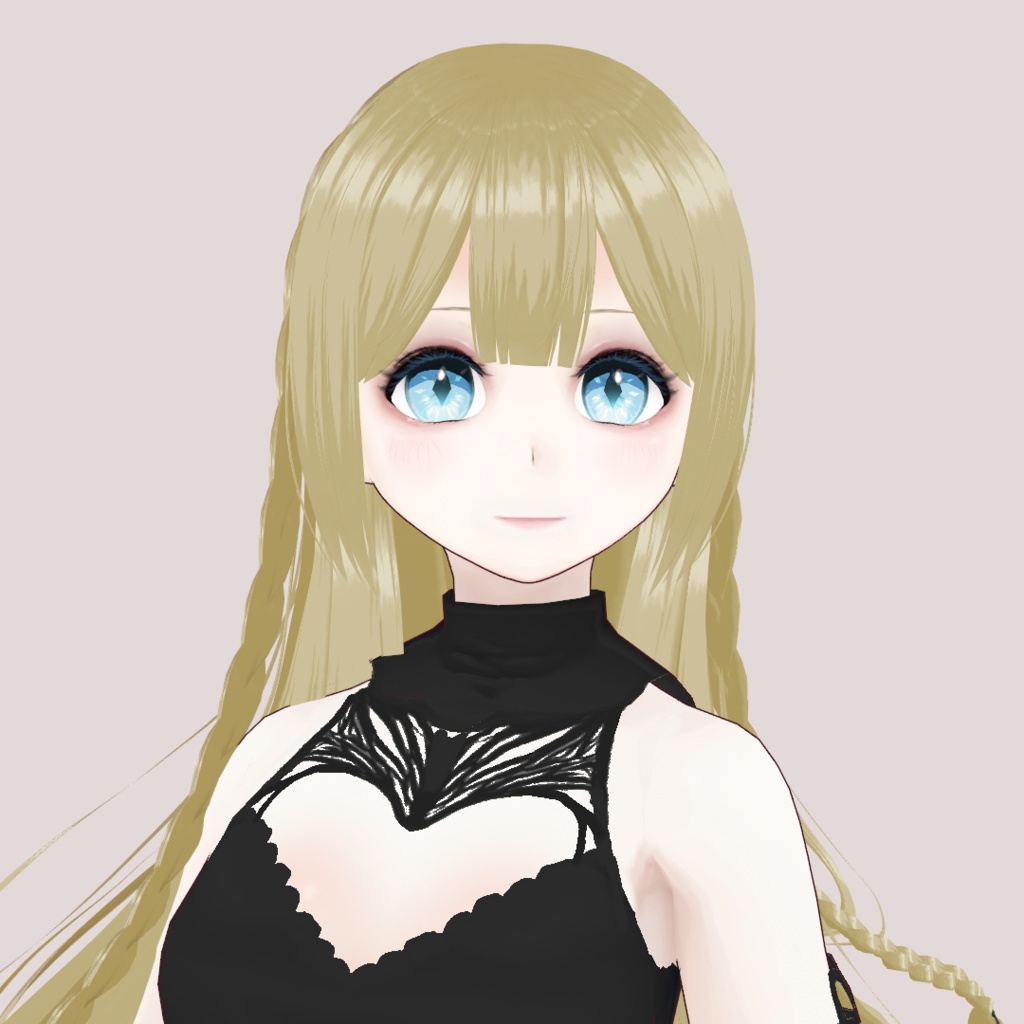 【VRoid正式版】編み込みロングヘア【ヘアプリセット】