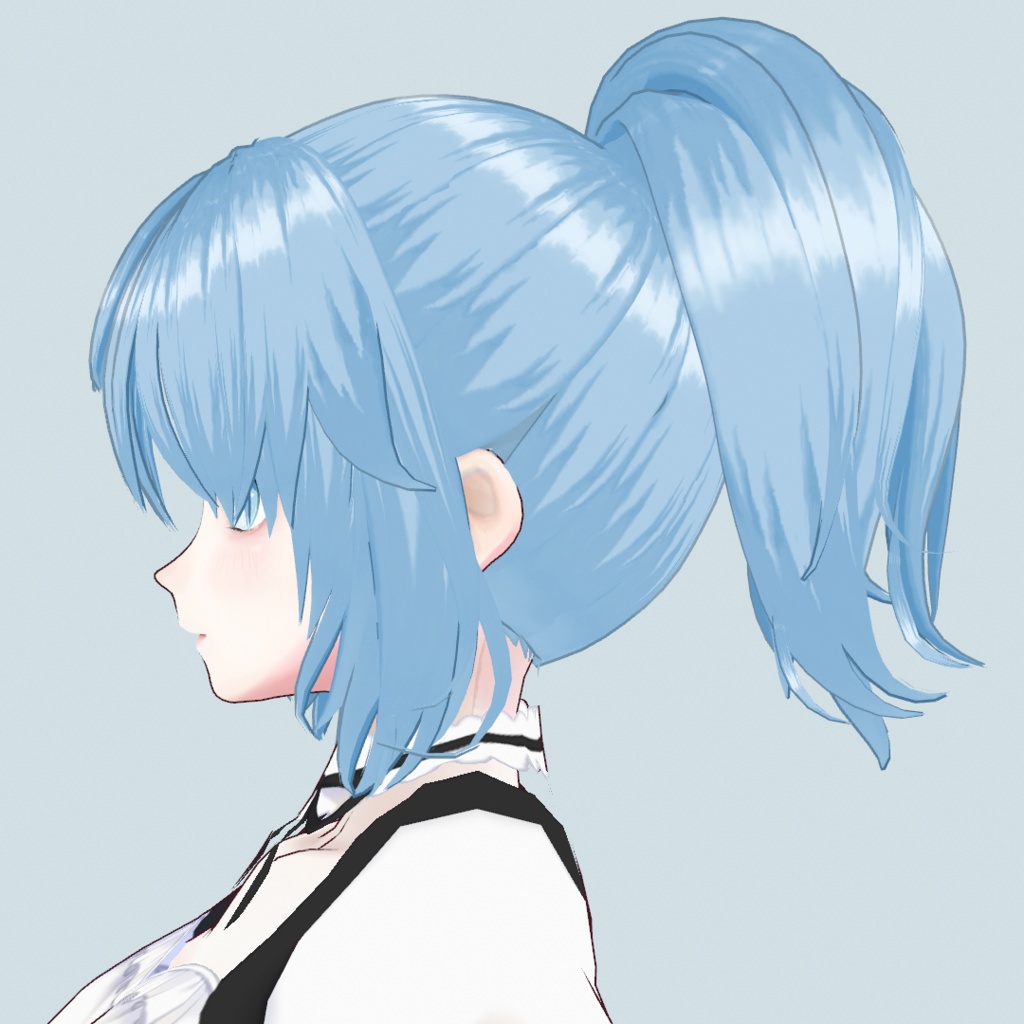 【VRoid正式版】ポニーテール2【ヘアプリセット】