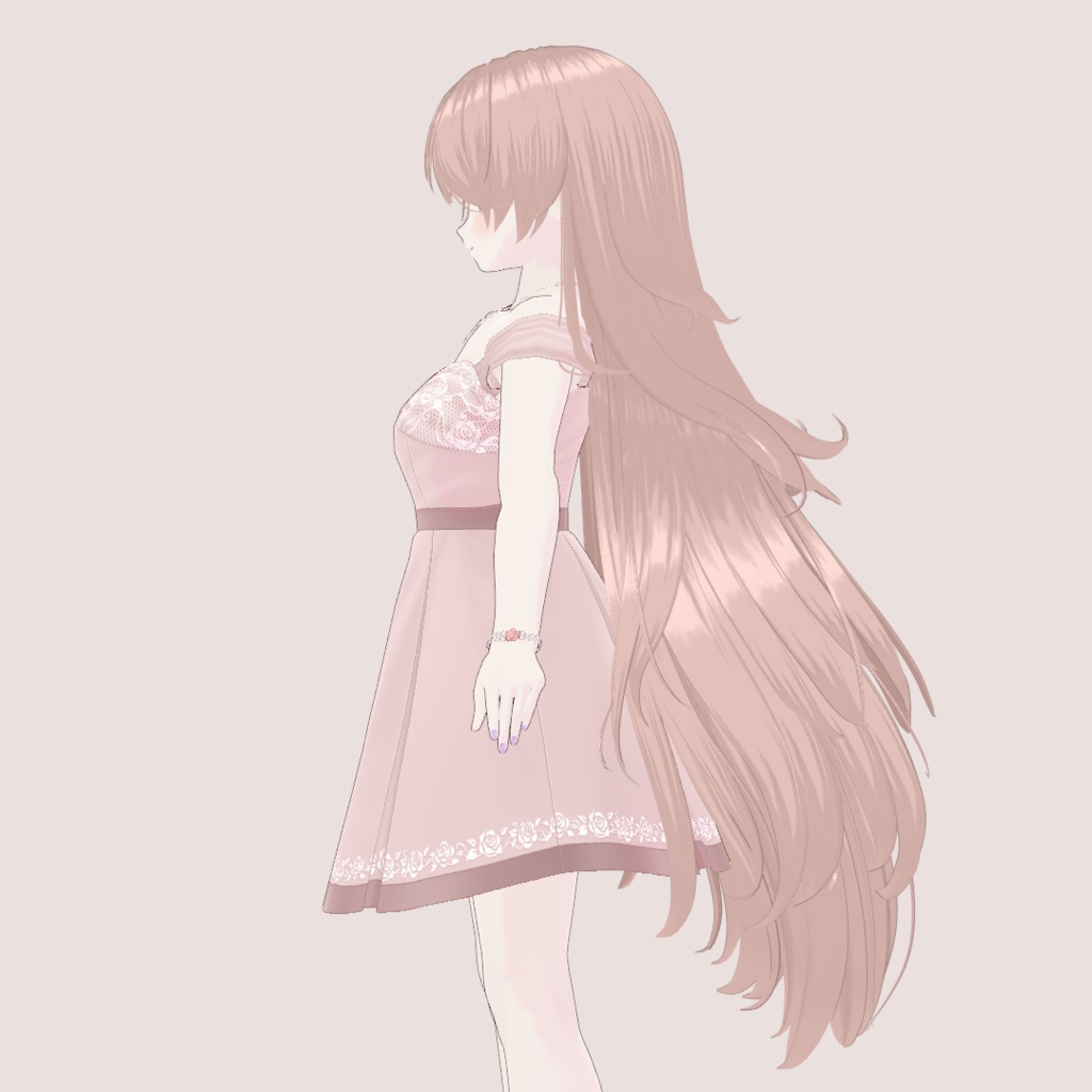 【VRoid】ロングヘア4【ヘアープリセット】