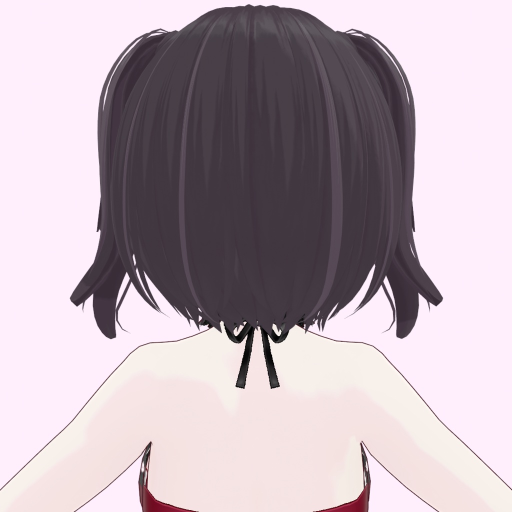 【VRoid】ハーフツインショートボブ【ヘアープリセット】