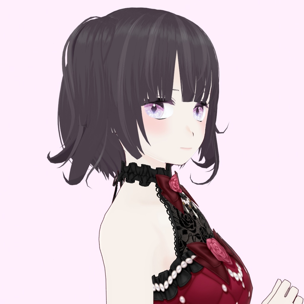 【VRoid】ハーフツインショートボブ【ヘアープリセット】