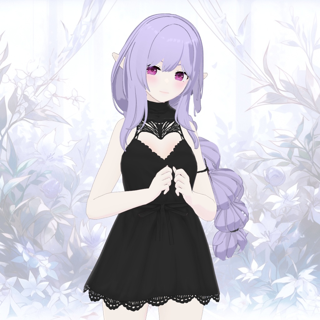 【VRoid】ボリュームロングおさげ【ヘアープリセット】