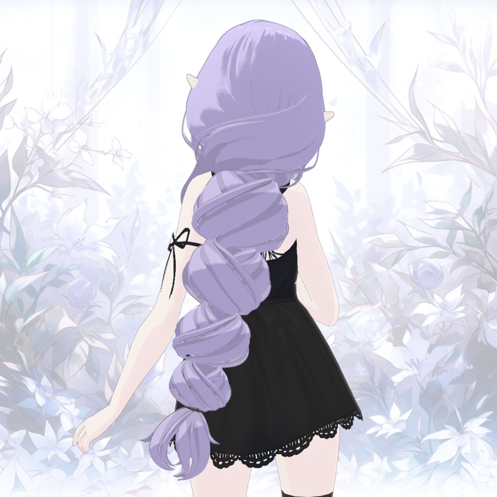 【VRoid】ボリュームロングおさげ【ヘアープリセット】