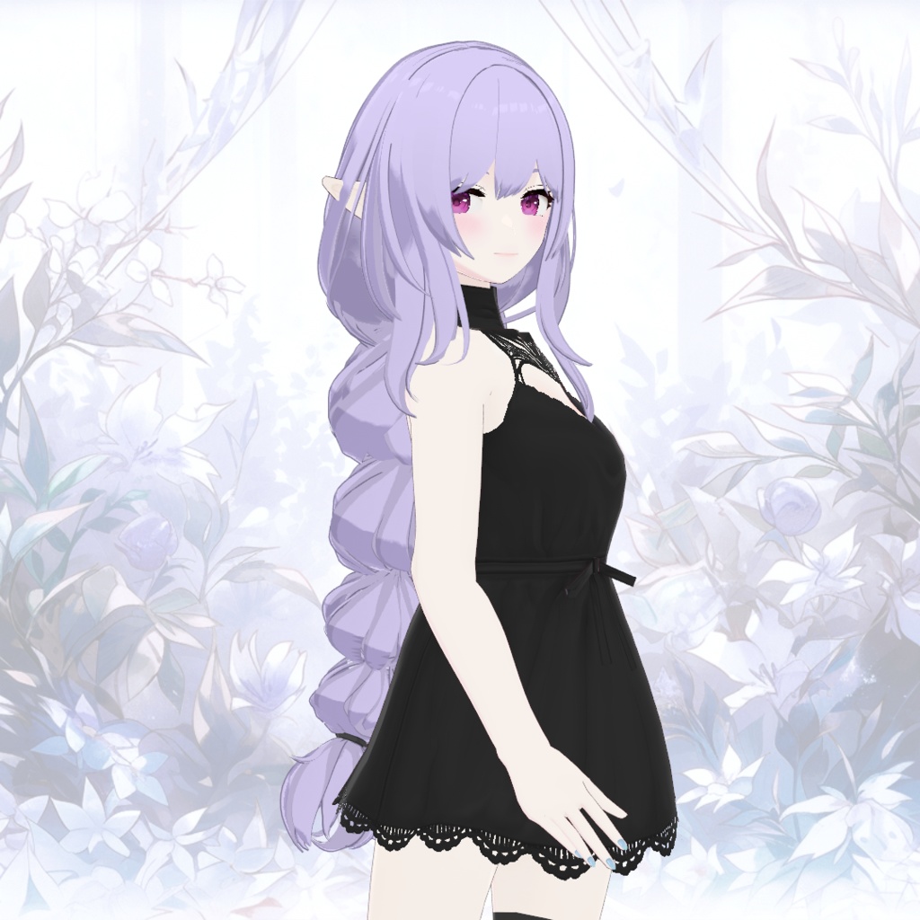 【VRoid】ボリュームロングおさげ【ヘアープリセット】