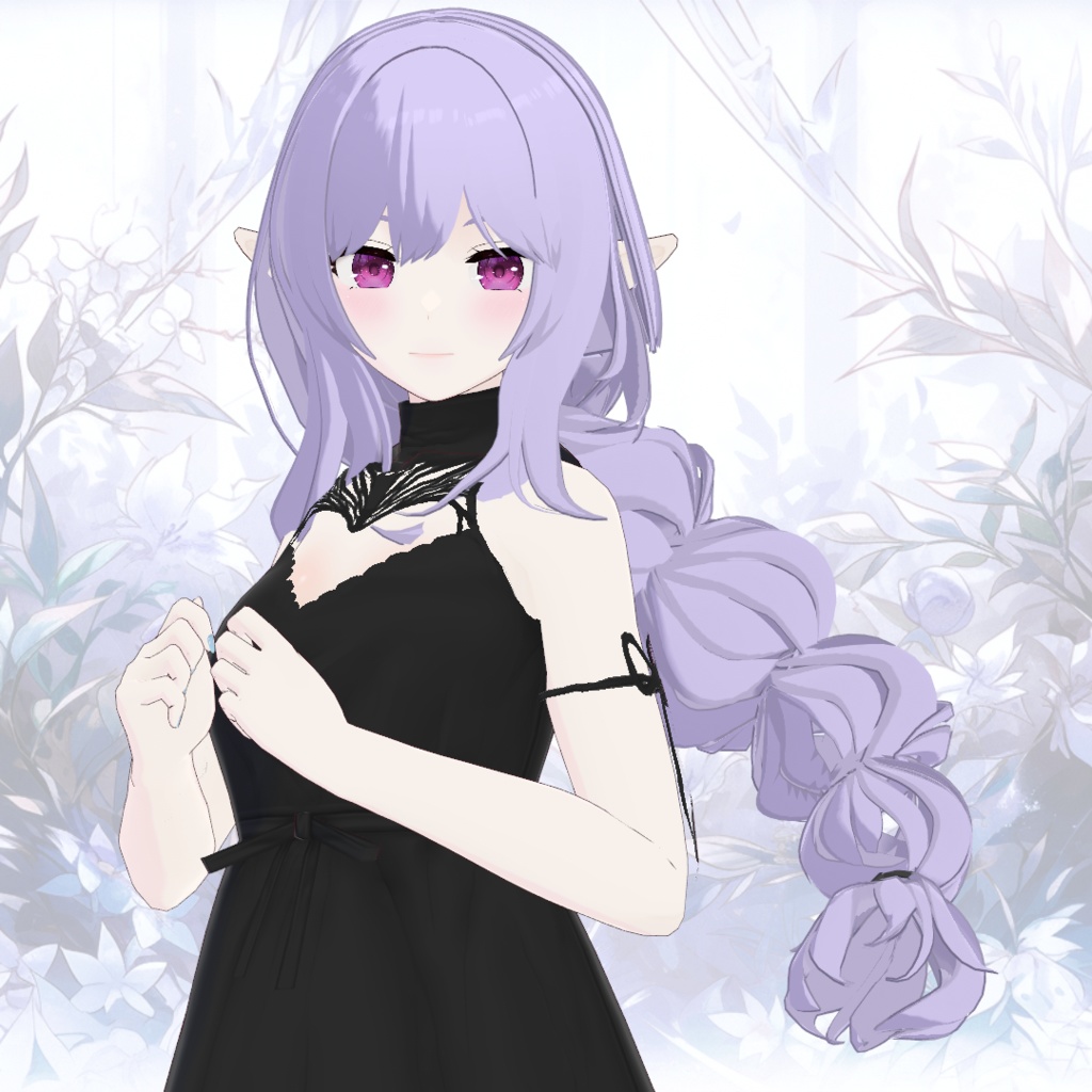 【VRoid】ボリュームロングおさげ【ヘアープリセット】