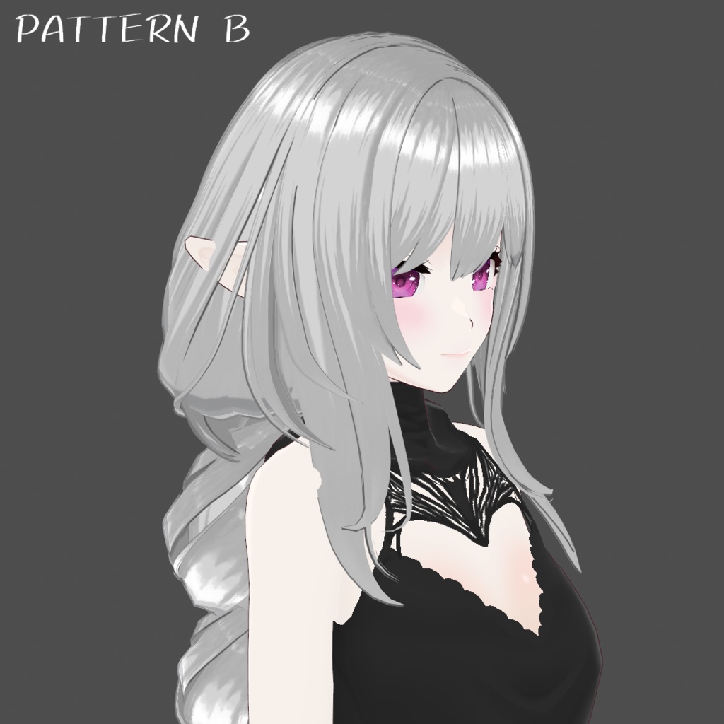 【VRoid】ボリュームロングおさげ【ヘアープリセット】