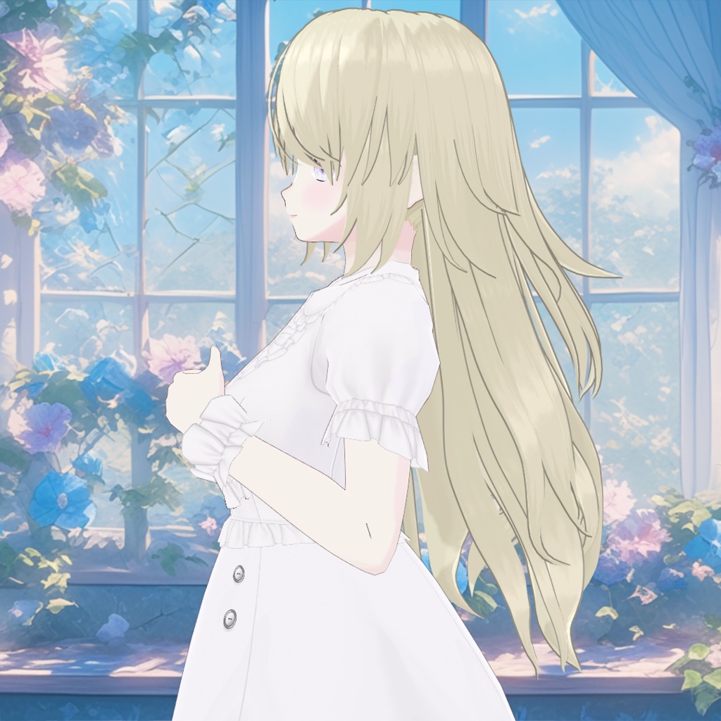 【VRoid】ロングナチュラルウェーブ【ヘアープリセット】