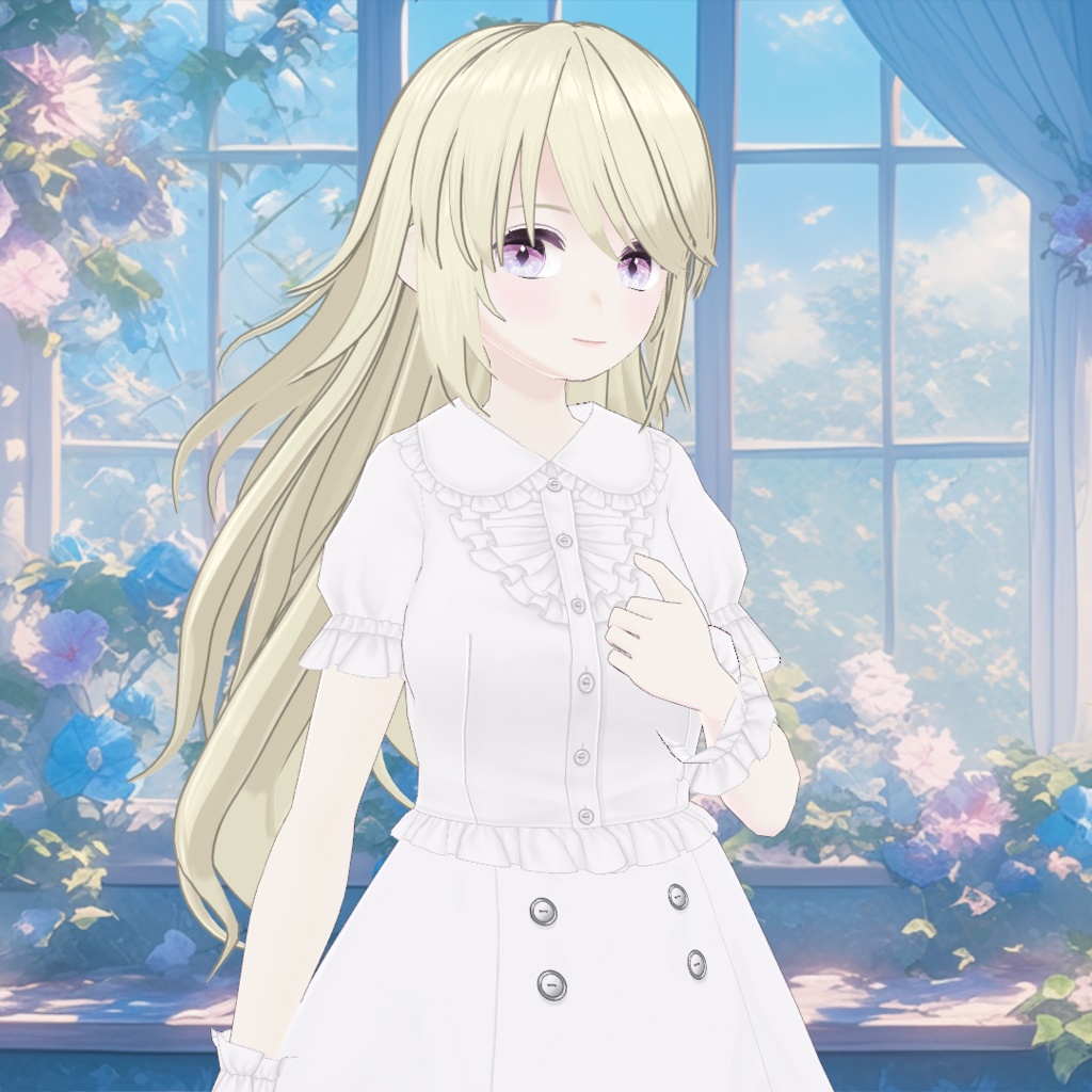 【VRoid】ロングナチュラルウェーブ【ヘアープリセット】