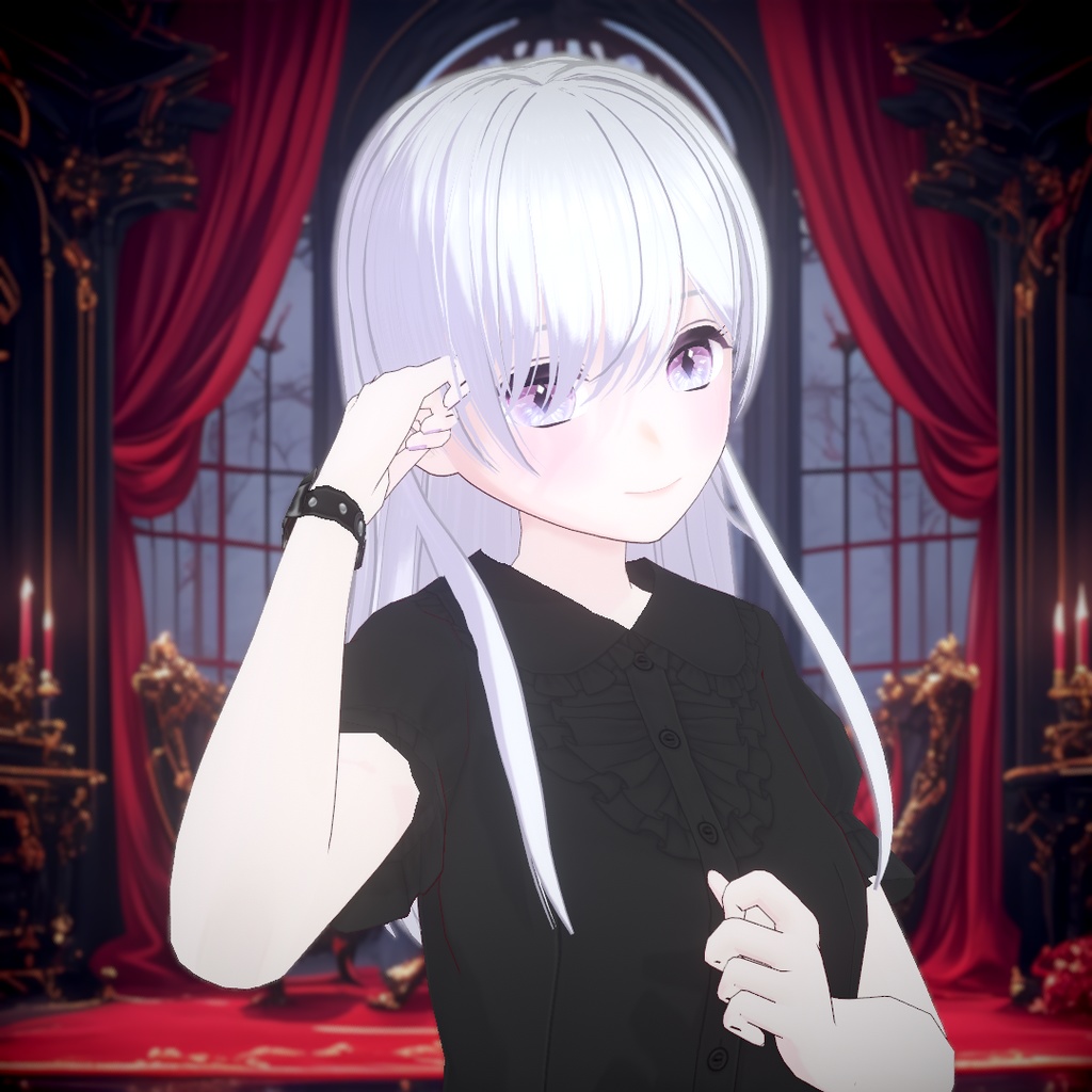 【VRoid】ボーン多めのロングヘア【ヘアープリセット】