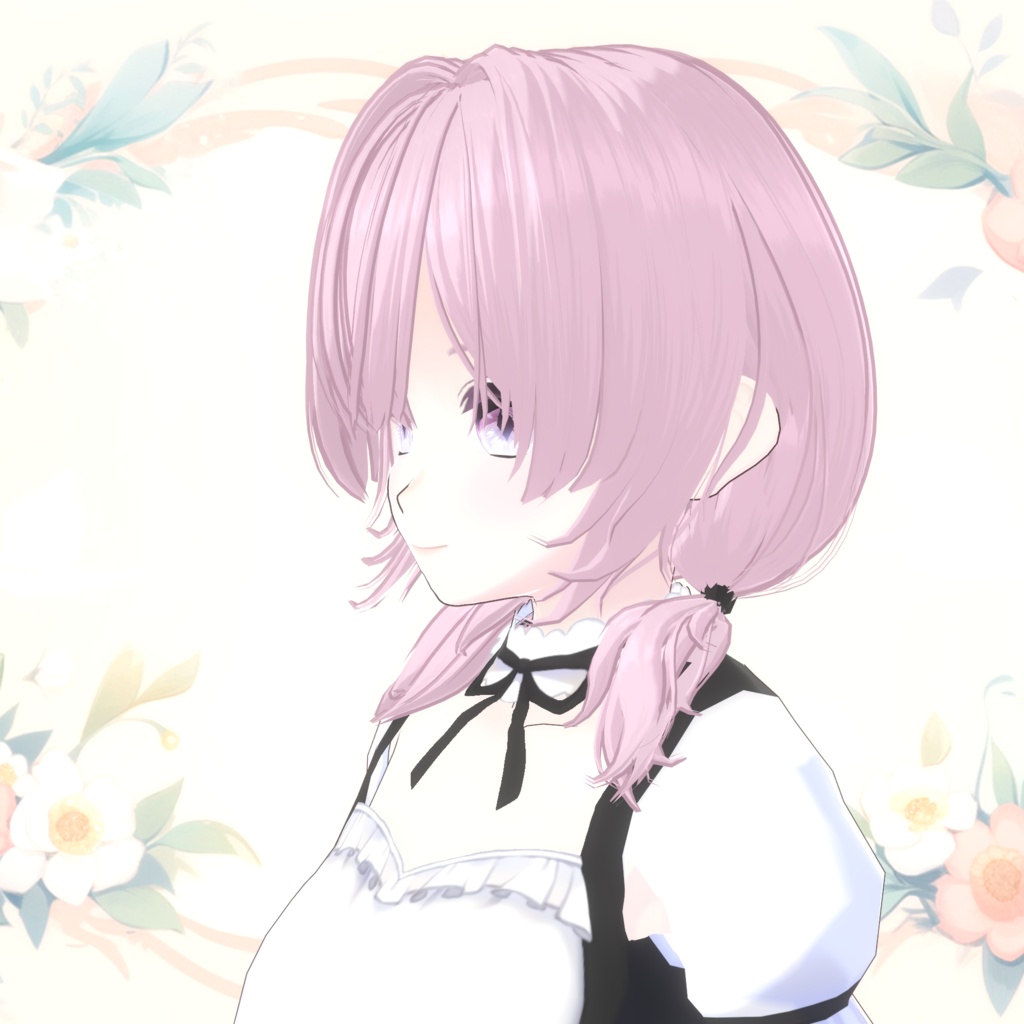 【VRoid】ソフトツインおさげ【ヘアープリセット】