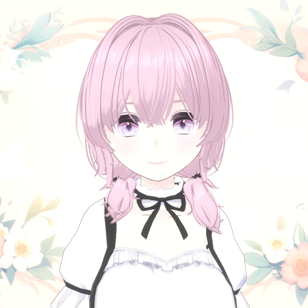 【VRoid】ソフトツインおさげ【ヘアープリセット】