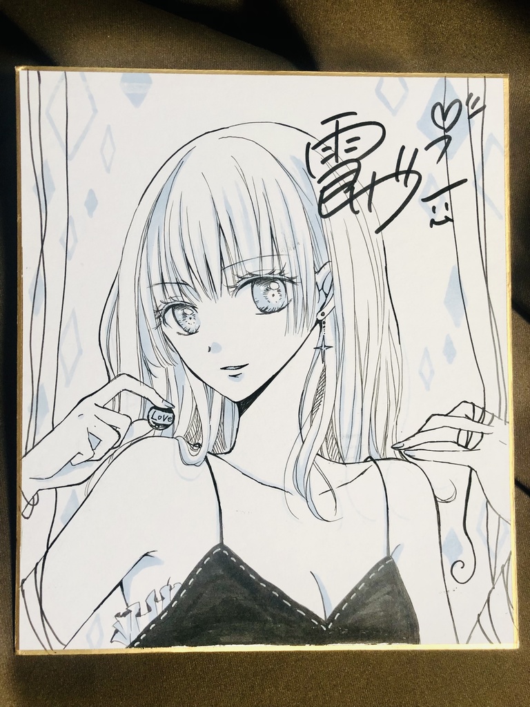 ◆中色紙◆アイスブルー女の子💙