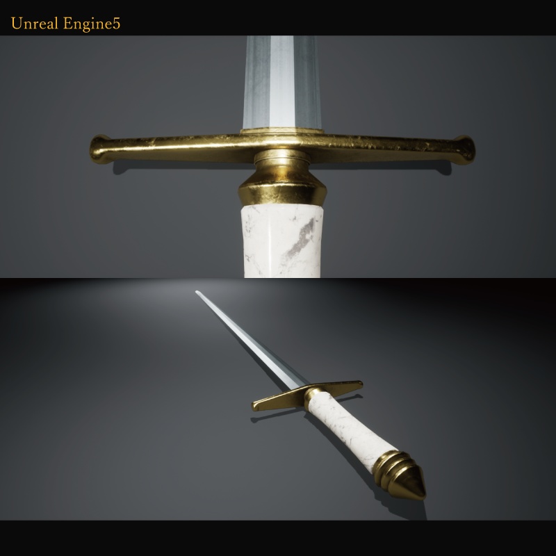【3Dモデル】ブロードソード_儀礼用 -Broadsword for ceremony-
