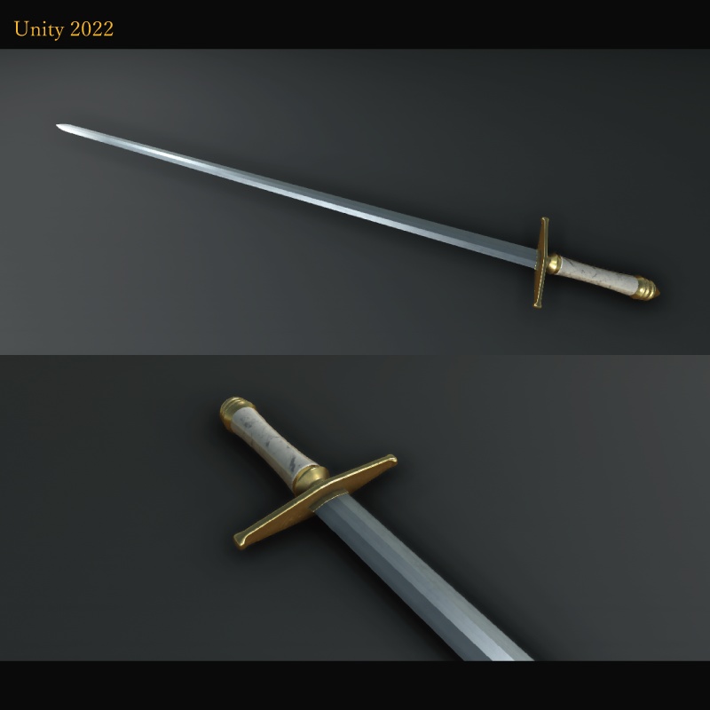 【3Dモデル】ブロードソード_儀礼用 -Broadsword for ceremony-