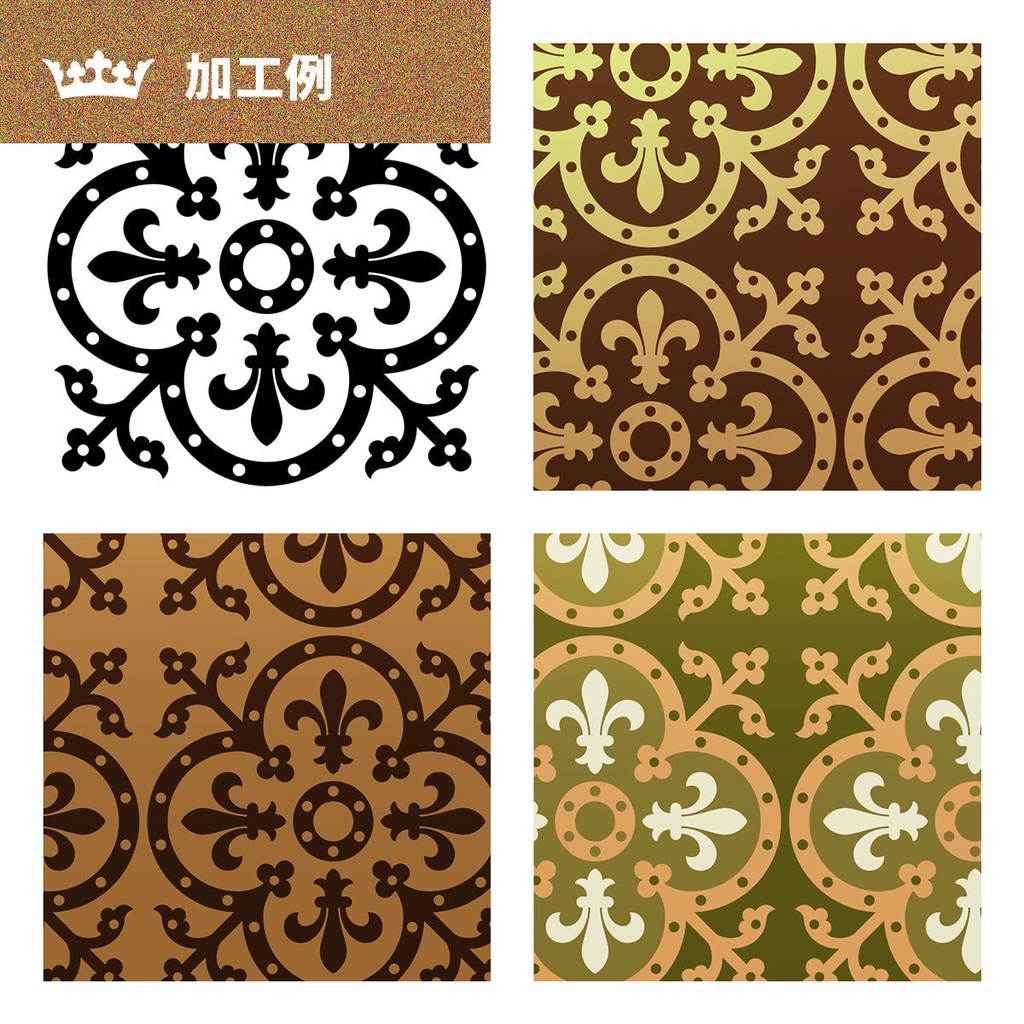 ゴシック風タイルパターン素材集1