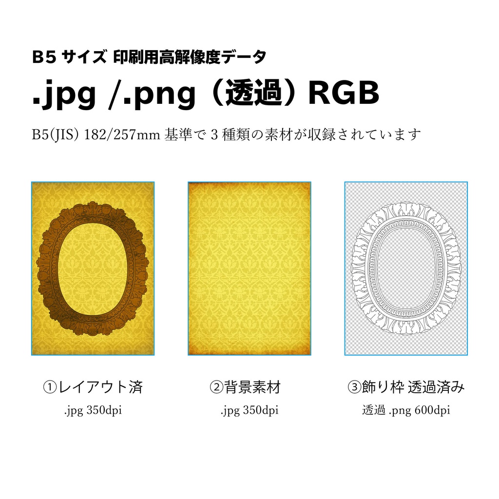アンティーク調額縁素材集