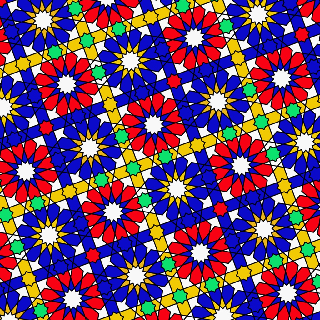 【試用品】アラビアンタイル・ゼリージュパターン素材集