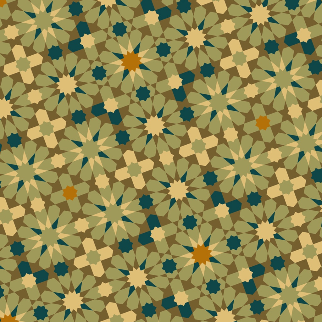 【試用品】アラビアンタイル・ゼリージュパターン素材集