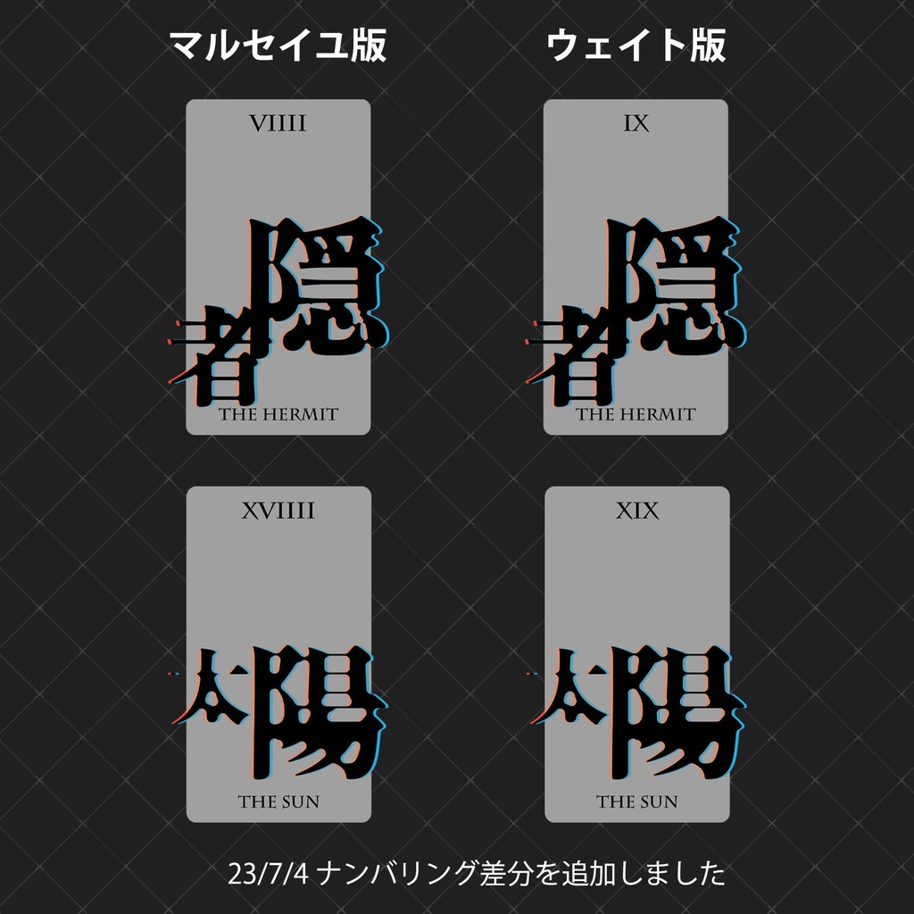 タロットカード制作素材セット