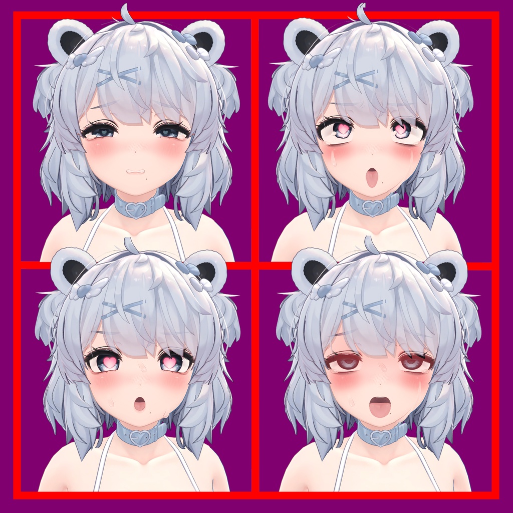 「ひきくまりのクマリ」R-18 Face Expressions