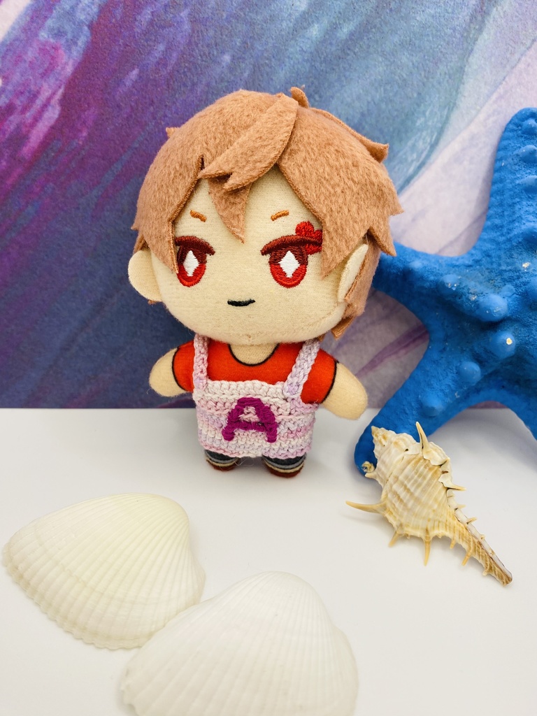 ゆる〜い刺繍のサロペット “A”