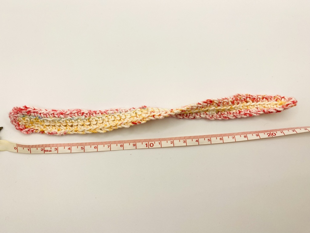 手編みのぬいマフラー colorNo.1