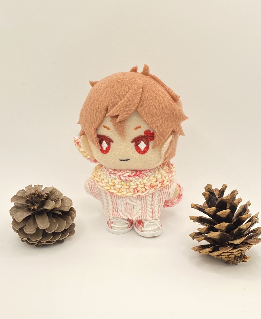 手編みのぬいマフラー colorNo.1
