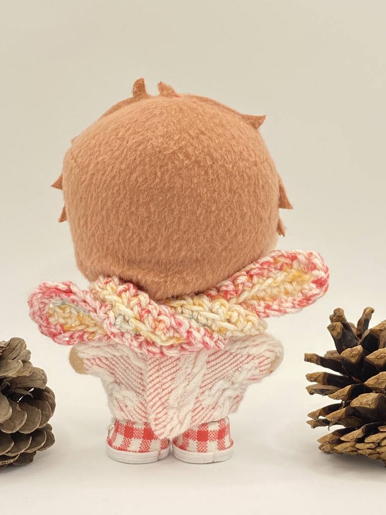 手編みのぬいマフラー colorNo.1