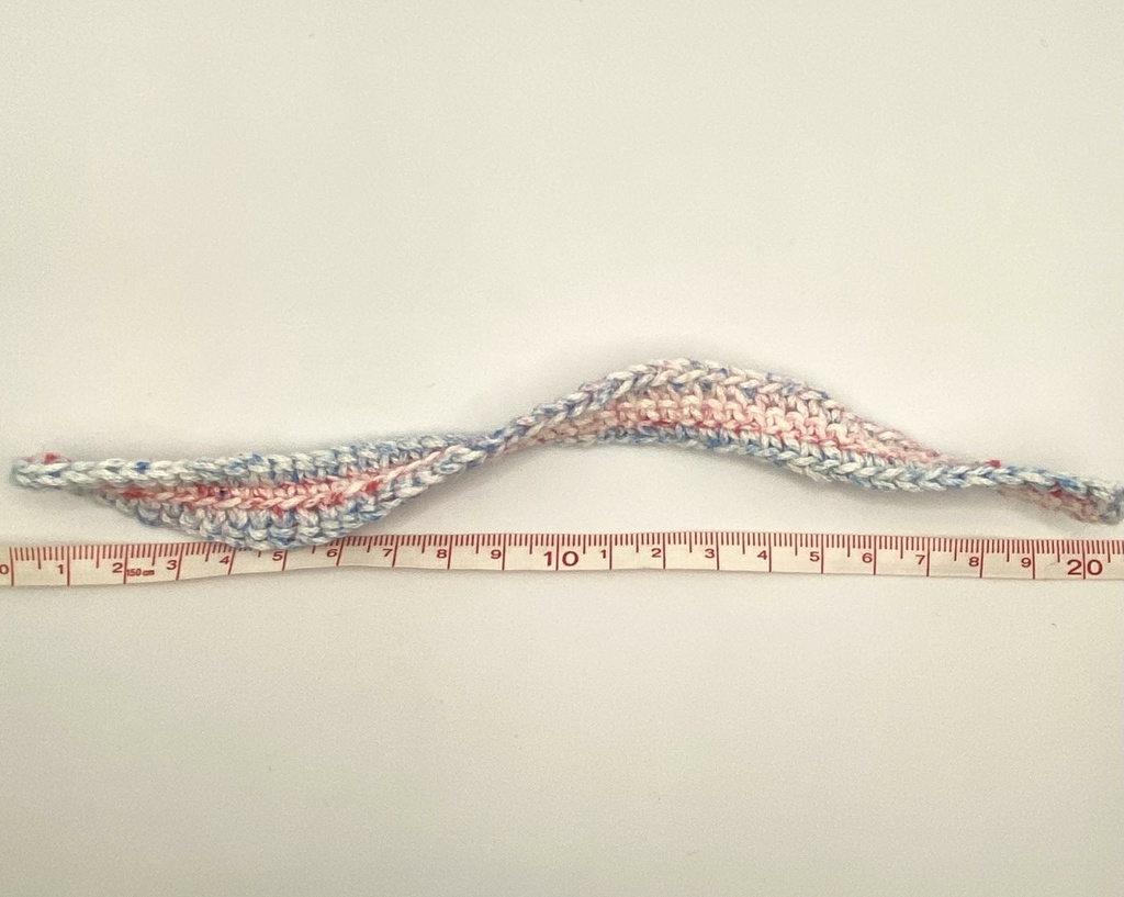 手編みのぬいマフラー colorNo.2