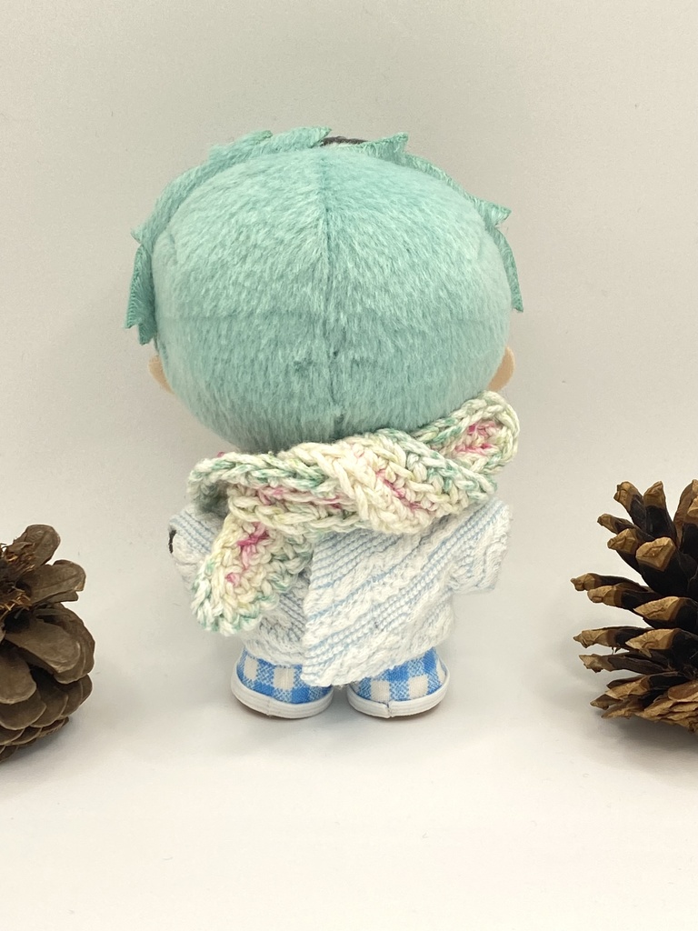 手編みのぬいマフラー colorNo.4