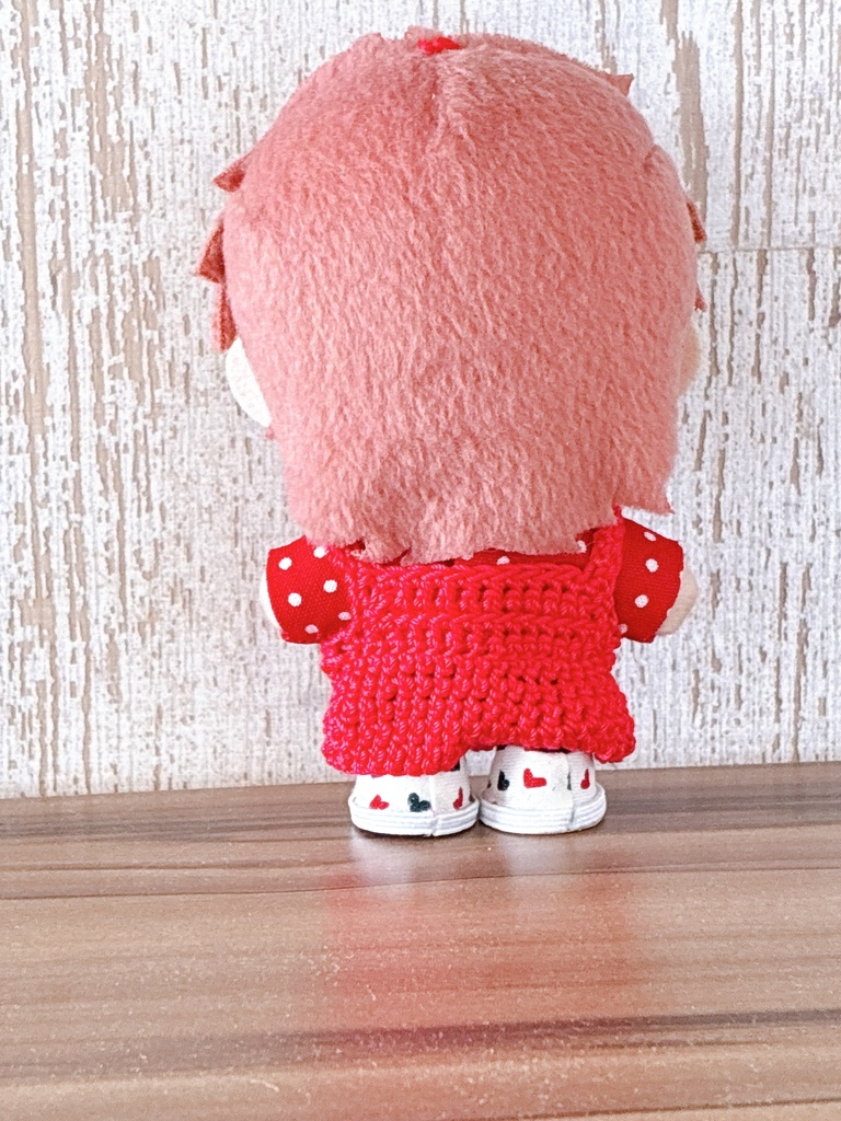 ゆる〜い刺繍のサロペットセット