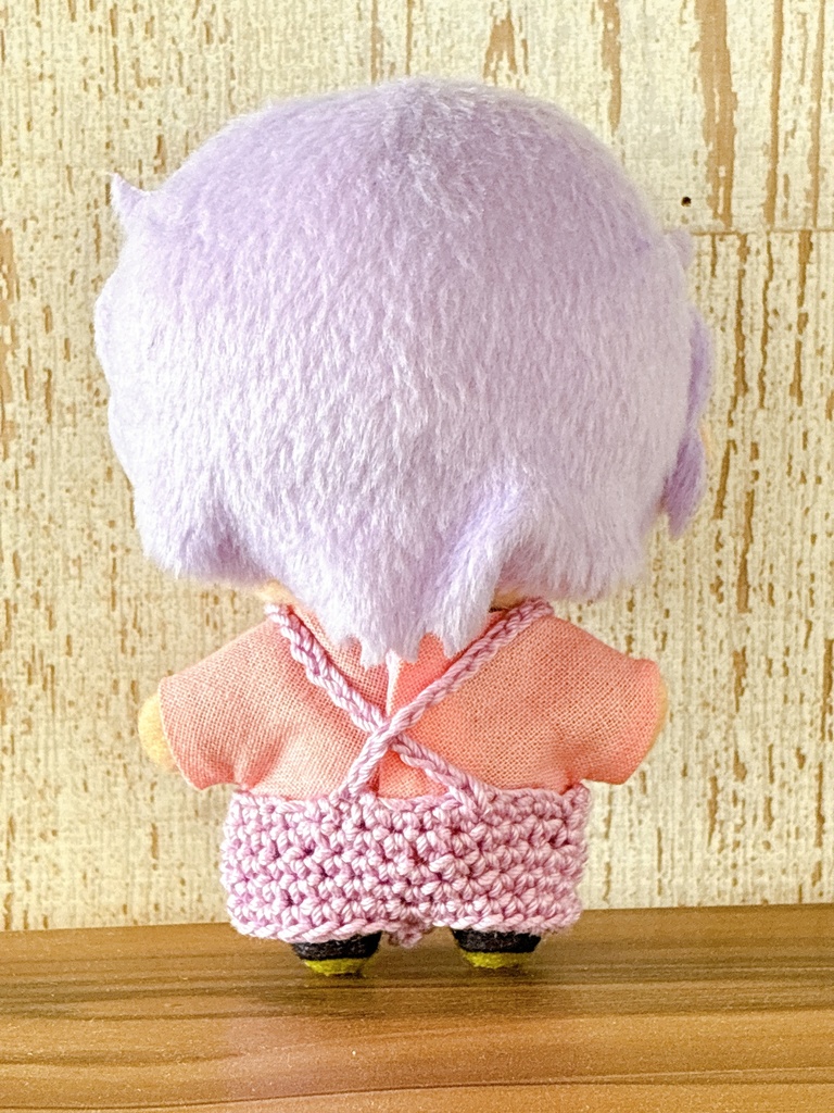 グラデーションポンチョとサロペットのセット