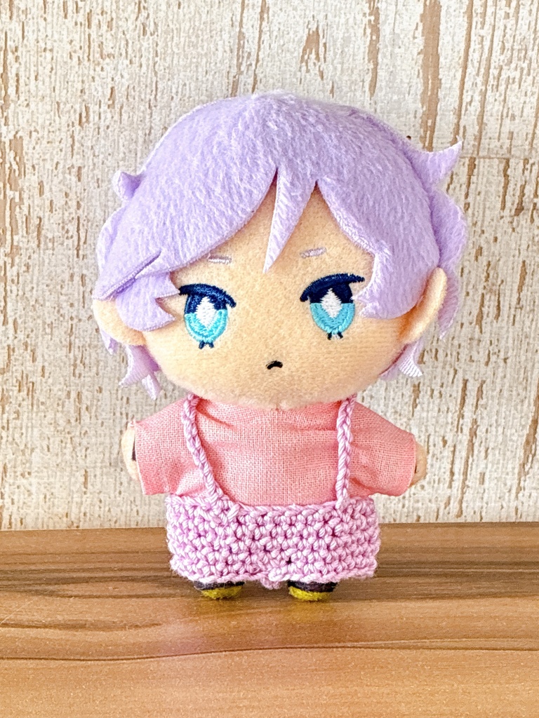 グラデーションポンチョとサロペットのセット