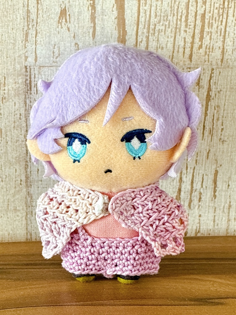 グラデーションポンチョとサロペットのセット