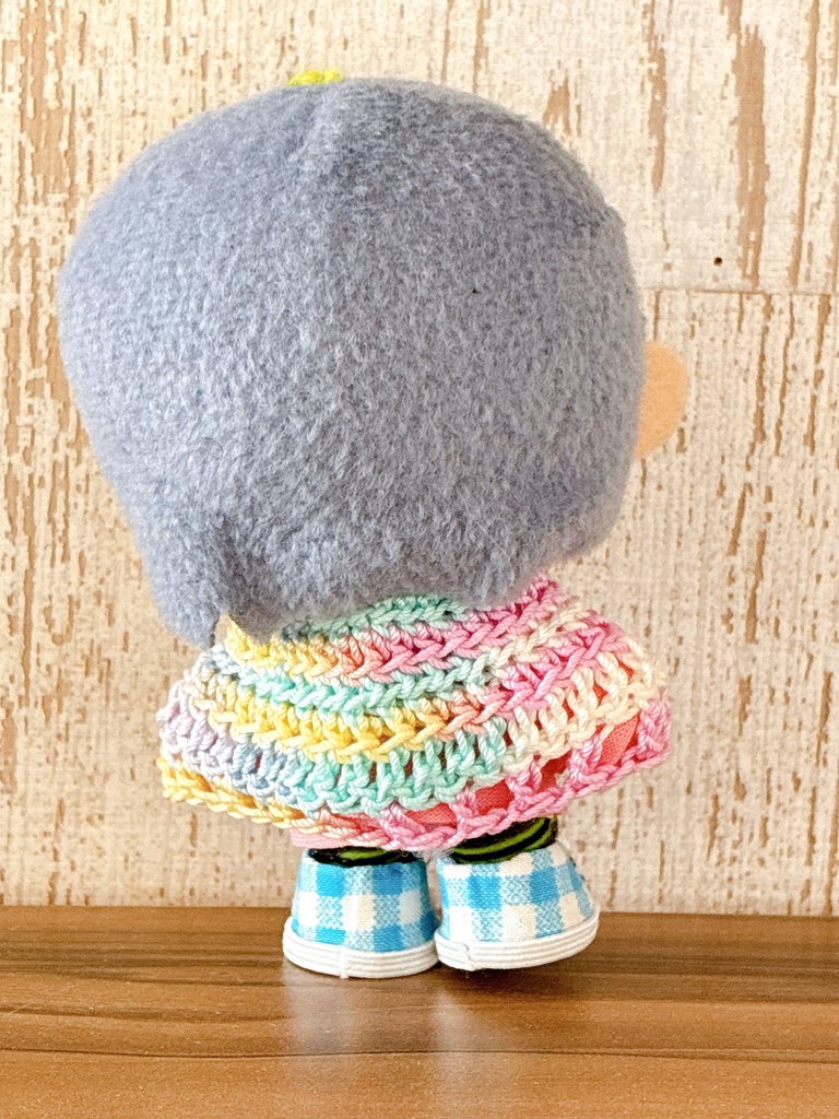 オーロラカラーポンチョ