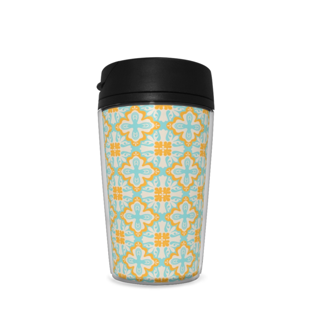 レトロな柄のタンブラー