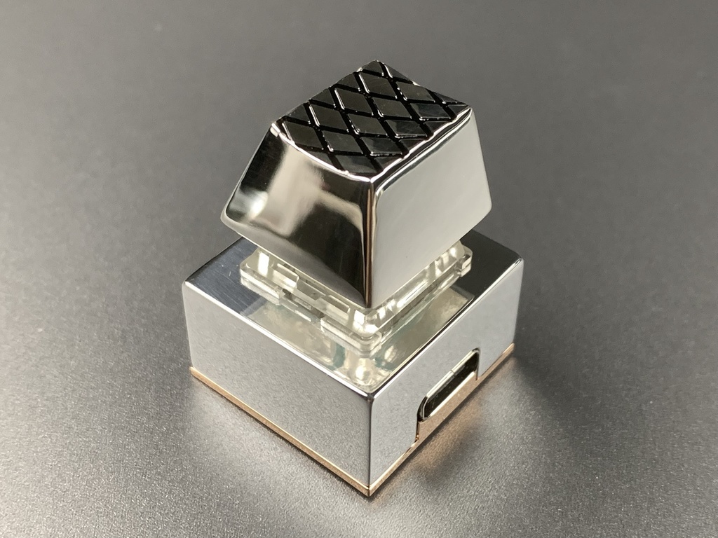 スターリングシルバーキーキャップ - Mesh